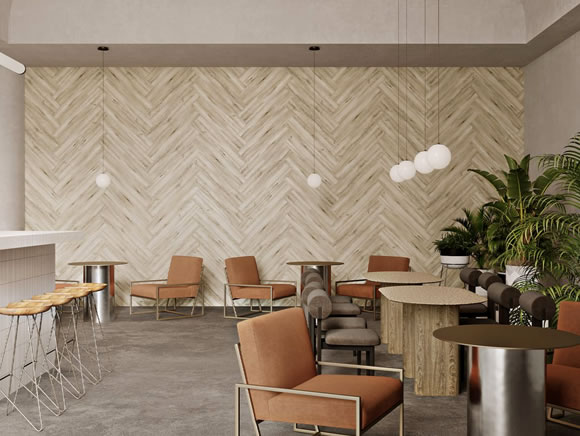 Houtkleurige planken